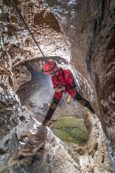 Grotta del Partigiano, meandro attivo - Paolo Manca